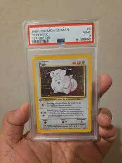 1999 Pokemon German Piepi - Holo 1st Edition PSA 9 - Image 1
