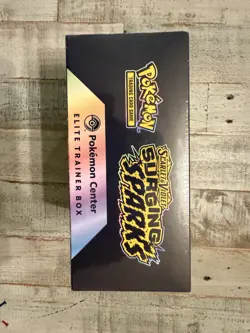 Pokemon TCG Surging Sparks ETB Pokemon Center Exclusive - New Factory Sealed - Image 3
