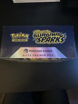Pokemon TCG Surging Sparks ETB Pokemon Center Exclusive - New Factory Sealed - Image 2