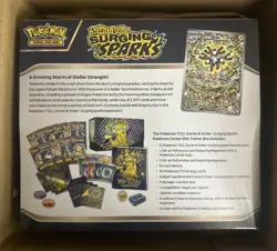 Pokemon Surging Sparks ETB Pokemon Center Exclusive SEALED Elite Trainer Box - Image 2