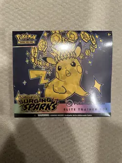 Pokemon TCG Surging Sparks ETB Pokemon Center Exclusive - New Factory Sealed - Image 1
