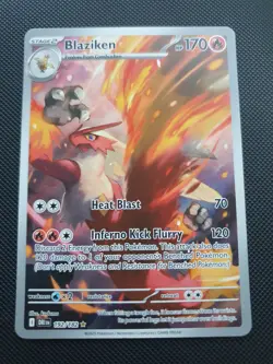 Blaziken 192/182 Destined Rivals Illustration Rare 2025 Pokemon TCG Card - Image 1