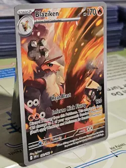 Illustration Rare Blaziken #192/182 Pokemon Card Destined Rivals NM-MT 2025 - Image 3