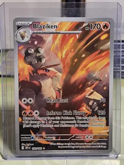 Illustration Rare Blaziken #192/182 Pokemon Card Destined Rivals NM-MT 2025 - Image 5