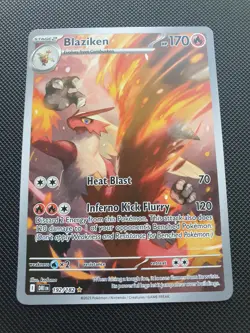 Blaziken 192/182 Destined Rivals Illustration Rare 2025 Pokemon TCG Card - Image 1