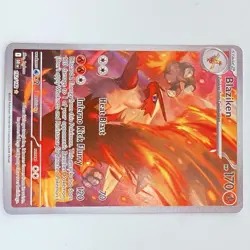 Blaziken 192/182 Destined Rivals Illustration Rare 2025 Pokemon TCG Card NM - Image 5