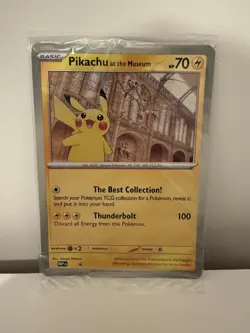 Pokemon x Natural History Museum: Pikachu at the Museum (Sealed) Promo Card - Image 1