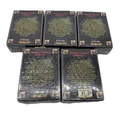 1992 Mortal Kombat Kard Game 60 Card Red Border Starter Deck New Lot Of 5 - Image 2