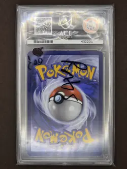 Pokemon Card - Team Rockets Wobbuffet 203 Pokemon Center Stamped Promo ACE 8 - Image 2