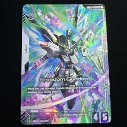 Gundam Card Game Freedom Gundam GD03-070 LR+ - Alt Art - Steel Requiem English - Image 1