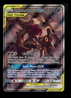 Umbreon & Darkrai GX SM241 Black Star Promo 2020 Tag Team Alt Pokemon Card TCG - Image 1