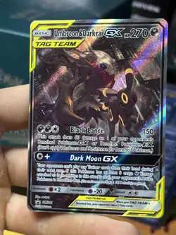 Umbreon & Darkrai GX SM241 Black Star Promo 2020 Tag Team Alt Pokemon Card TCG - Image 4