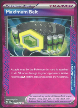 Maximum Belt 117/131 - Prismatic Evolutions - Pokemon Card - Near Mint - Image 1