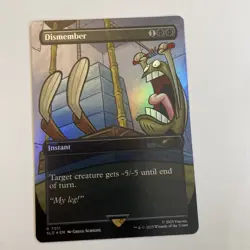 ‍🌈Dismember R Rainbow Foil #7011 | SLD Spongebob Secret Lair Bonus Card | MTG - Image 1