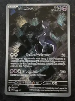Pokemon Card Mewtwo SVP 052 Illustration Rare Pokemon 151 UPC Promo NM - Image 1