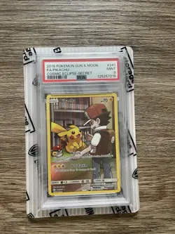 2019 POKEMON SUN & MOON COSMIC ECLIPSE SECRET #241 FULL ART/PIKACHU PSA 9 - Image 4