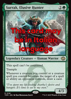 MTG SURRAK, ELUSIVE HUNTER FOIL EXC - SURRAK, CACCIATORE ELUSIVO 161 - TDM - Image 1