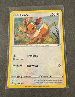 Pokemon Card Eevee SWSH095 SWSH Black Star Promo HD Near Mint - Image 1