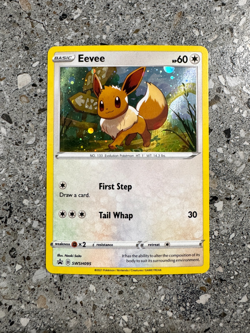 Pokemon TCG Cards Eevee SWSH095 Black Star Promo Holo NM - Image 1