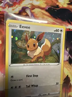 Eevee - GALAXY SWIRL - SWSH 095 - Holo Black Star Promo 2021 Pokemon Card NM - Image 3