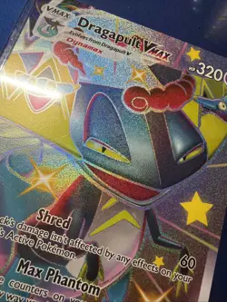 Pokemon TCG Dragapult VMAX SWSH097 Holo Jumbo Black Star Promo - Image 1