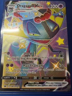 Pokemon TCG Dragapult VMAX SWSH097 Holo Jumbo Black Star Promo - Image 2