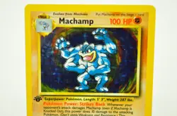 Pokemon card TCG Machamp 8/102 Holo Rare Base Set 1999 English Excellent - Image 2