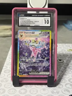 Espeon EX Prismatic Evolutions Pokemon CGC 10 Gem Mint Card 155/131 - Image 1
