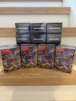 Phantasmal Flames Booster Bundle Pokemon TCG Sealed Box IN HAND - Lot of 16 - Image 1