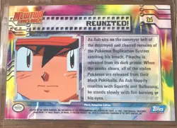 1999 Topps Pokemon The First Movie FOIL Reunited! 31 First Print NM - Image 2