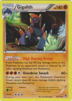 Pokemon - Gigalith - 50/119 - Rare Holo - XY - Phantom Forces - NM - Image 1