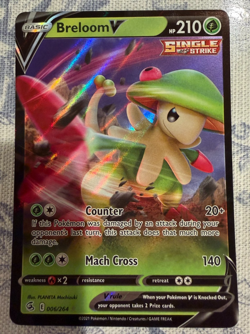 Pokemon TCG - Swsh08: Fusion Strike Holo Breloom V 006/264 - Image 1