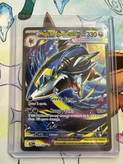 Mega Sharpedo EX SIR 127/094 Me02: Phantasmal Flames Holo Pokemon TCG - Image 1
