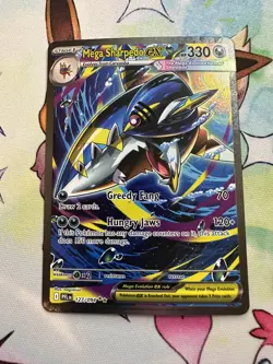 Mega Sharpedo EX SIR 127/094 Me02: Phantasmal Flames Holo Pokemon TCG - Image 5