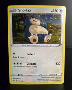 Pokemon TCG - SNORLAX - 141/192 - COSMOS HOLO PROMO - Rebel Clash (2020) - LP/NM - Image 1