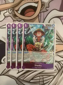 4x Shanks Playset OP13-065 x4 Carrying On His Will One Piece TCG - English NM - Image 1