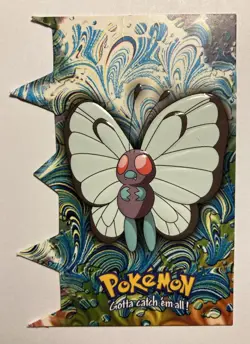 Pokemon Topps Butterfree #12 Die Cut EV3 of 12, 2000 Embossed - Image 1