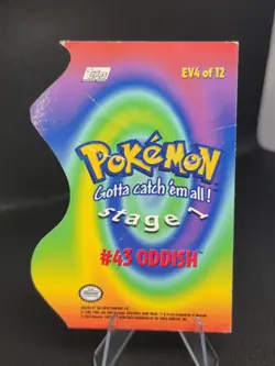 Oddish | 2000 Topps TV Die Cut | EV4 | Pokemon | HP - Image 2