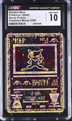 CGC 10 GEM MINT Ancient Mew 2000 Movie Promo Reverse Holo Pokemon Card - Image 1