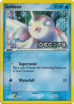 Goldeen - 61/107 - Pokemon Ex Deoxys Reverse Holo Card LP - Image 1