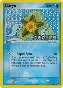 Staryu - 77/107 - Pokemon Ex Deoxys Reverse Holo Card NM - Image 1