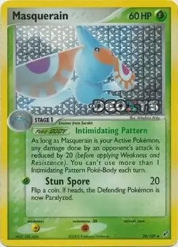 Masquerain - 39/107 - Pokemon Ex Deoxys Reverse Holo Card LP - Image 1
