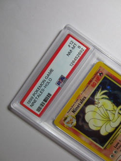 Pokemon 1999 Unlimited Base Set Ninetales Holo 12/102 **PSA 8** NM-MT #D - Image 2