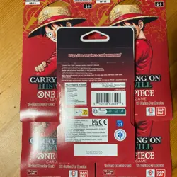 One Piece OP-13 Carrying on His Will Sleeved Booster Packs (LOT Of 5) - Image 2