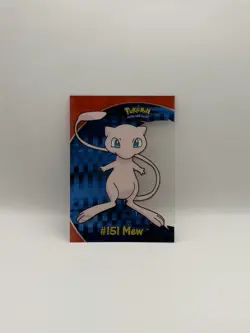 2000 TOPPS POKEMON TV ANIMATION CLEAR CARDS MEW #PC 7 - Image 1