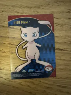 Pokemon , TV Animation , Clear Card, MEW, Rare Card - Image 2
