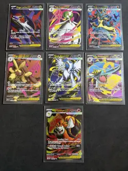 Mega Evolution Ex Full Art Lot 7 Cards Latias Gardevoir Lucario - Image 1