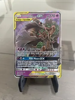 Trevenant & Dusknoir GX SM217 Sun & Moon Black Star Promo Holo Pokemon Card LP - Image 1