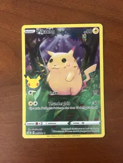 Pikachu 005/025 Pokemon TCG Card Holo 25th Anniversary Celebrations Near Mint NM - Image 1