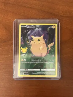 Pikachu 005/025 Pokemon TCG Card Holo 25th Anniversary Celebrations Near Mint NM - Image 2
